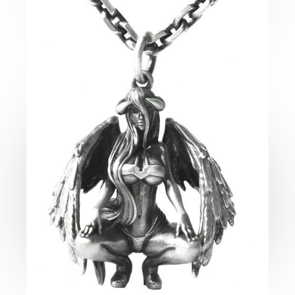 3D Anime girl Pendant with Wings!